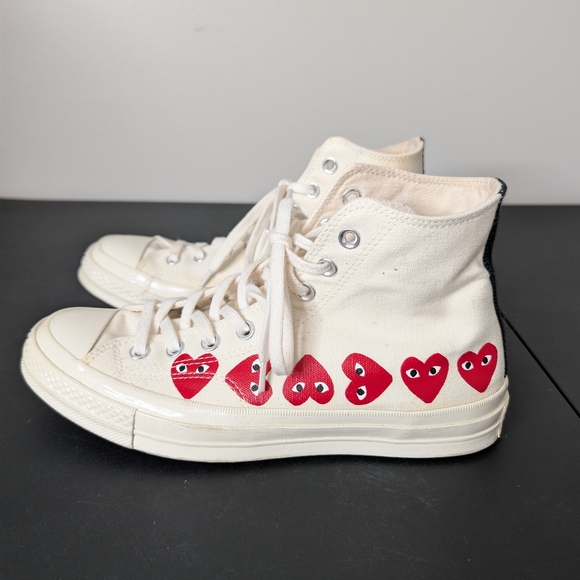 Converse Comme De Garcons Hearts Shoes - Picture 1 of 11